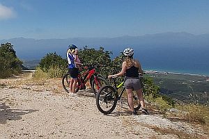 fietsen op Corfu